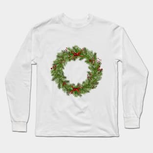 Christmas wreath Long Sleeve T-Shirt